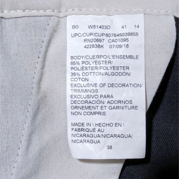 DICKIES Loose Fit Navy blue work short style size 38 - Picture 6 of 7